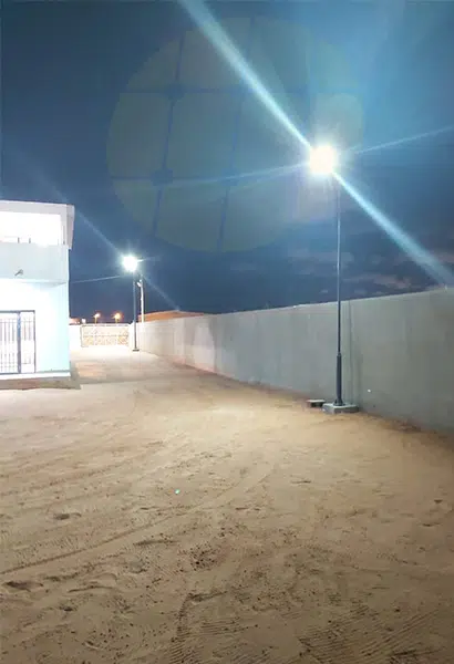 40W all in one solar street light with camera lighting in Mozambique Africa